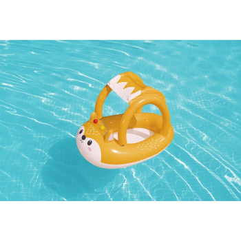 Dmuchany Ponton Lisek dla dzieci 3+ BESTWAY 94x66cm + Dmuchany daszek + Sensoryczna grzechotka